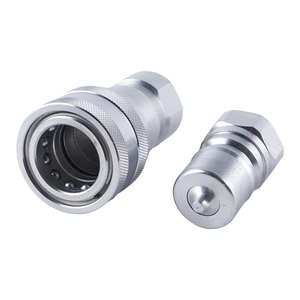 ISO7241-1B 신형 유압 퀵 커플러 피팅 (스틸/황동/스테인리스 스틸) - Product Image 2