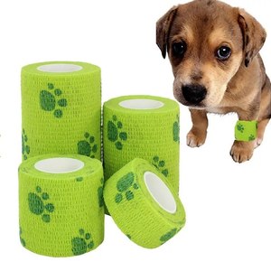 Vet Wrap Auto Adhérent Bandage Wrap Cohésif Bandage Multi-Fonction Wrap Bande pour Chiens Chats Chevaux Animaux <span class=keywords><strong>Vetrap</strong></span> Bandage Bande - Product Image 2