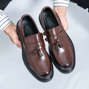 Chaussures mocassins de <span class=keywords><strong>marque</strong></span> tendance, cuir brillant, chaussures pour hommes du Brésil, mocassins, produits à succès 2022 - Product Image 2