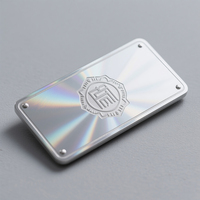 Conception d'usine de haute qualité 3D argent laiton or emblème de marque en acier inoxydable graver plaque signalétique broche plaque signalétique en métal personnalisé