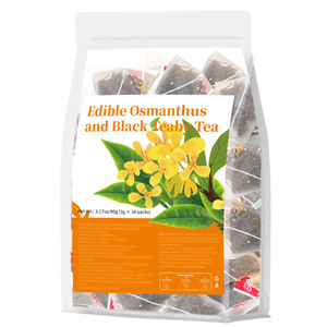 Tè Nero Commestibile all'Osmanto 3g*30 Bustine, Miscela di Tè Floreale Naturale di Alta Qualità, Bevanda <span class=keywords><strong>per</strong></span> <span class=keywords><strong>il</strong></span> Benessere Quotidiano, <span class=keywords><strong>per</strong></span> Preparazioni Calde o Fredde - Product Image 1