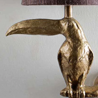 Applique Murale Toucan LED avec Abat-jour en Tissu – Style Moderne et Classique pour Chambre et Salon