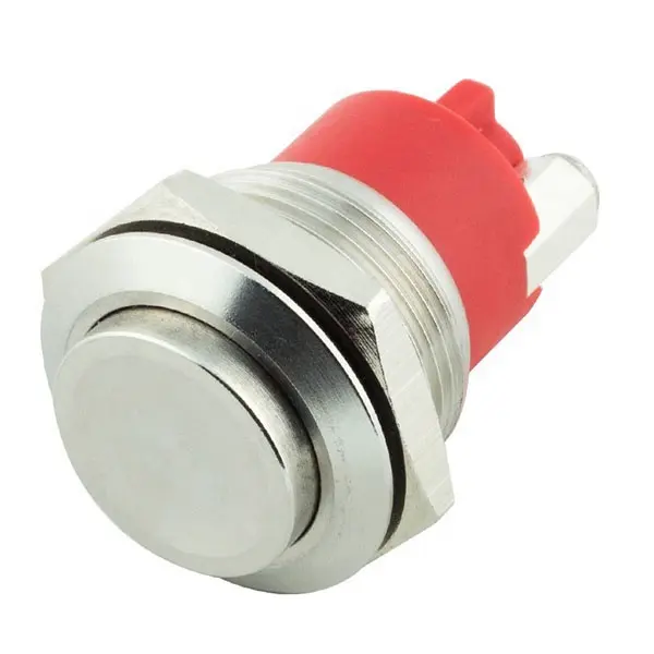 IP68 Rvs Drukknop Switch-19mm Waterdicht Anti-Vandaal Hoge Knop