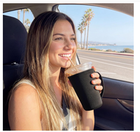 Manchon isotherme réutilisable en néoprène souple pour café glacé 32 oz avec poignée – Anti-transpiration pour boissons froides