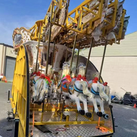 Manège portable pour enfants et adultes, carrousel extérieur pour parc d'attractions mobile, à vendre