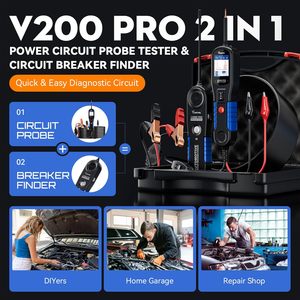 مجموعة أدوات فحص دوائر السيارات VDIAGTOOL V200Pro من الولايات المتحدة الأمريكية، جهاز اختبار الفيوزات للسيارات، جهاز اختبار الكابلات الكهربائية للشاحنات الثقيلة - Product Image 2