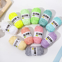 Fil fluorescent lumineux spécial pour tricot et crochet, accessoires de poupées DIY, artisanat, vente en gros