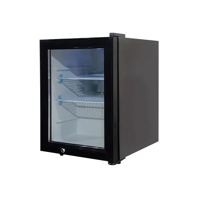 Meisda-Refrigerador SC35 35L con pantalla de Caviar de temperatura única, refrigerador R600A con puerta de cristal para restaurante