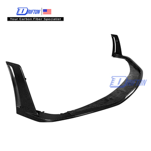 Labio delantero y divisores laterales para Porsche 911 992 GT3RS Actualización de fibra de carbono - Product Image 1