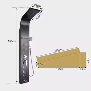แผ่นผนังห้องน้ำสแตนเลส 304 กันน้ำ พร้อมชุดติดตั้งฝักบัว - Product Image 3
