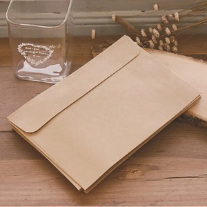 ยอมรับการพิมพ์แบบกําหนดเองสีธรรมดาโปสการ์ดสีดําบรรจุภัณฑ์กระดาษคราฟท์ซองกระดาษคราฟท์เปล่าสําหรับวันวาเลนไทน์ - Product Image 4