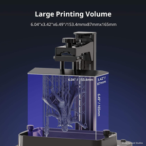 Nouveau pour imprimante 3D Photon Mono 4 Resin 10K LCD avec reprise après coupure de courant, volume d'impression 220x220x250 mm, plateau chauffant en verre trempé, version UE - Product Image 3