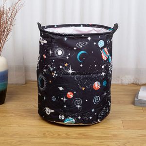 Panier à linge sale pliable imperméable à l'eau avec motif de Noël pour organiser les vêtements et les jouets avec poignée <span class=keywords><strong>en</strong></span> PU - Product Image 4