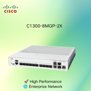 Commutateur Ethernet géré Cisco C1300-8MGP-2X, 8 ports PoE Plus, 2 ports 10G SFP Plus, certifié <span class=keywords><strong>IEEE</strong></span> <span class=keywords><strong>802</strong></span>.<span class=keywords><strong>3</strong></span>, réseau d'entreprise original - Product Image 3