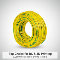 Cable de Silicona UL3512 12AWG 3.4mm² Flexible de Cobre Estañado 3mm 600V de Alta Temperatura para Baterías BESS, Drones RC, Impresoras 3D y Calentadores