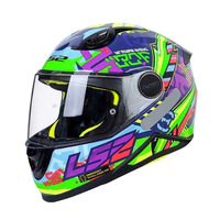 Casco Integrale LS2FF812 per Moto, Certificazione ECE, per Bambini, Kart Elettrico, Quattro Stagioni, Casco di Sicurezza per Ragazzi e Ragazze