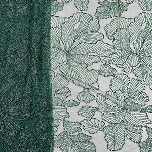 Nhà Máy Giá Đính Cườm Vải Ren Chất Lượng Cao Hạt Vải Ren Cho Đám Cưới Bên Váy Vải Tuyn Lưới Sequins Ren Cho Ăn Mặc - Product Image 6