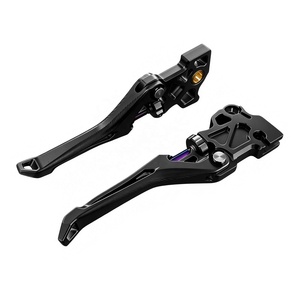 Leviers de frein et d'embrayage réglables à l'infini en aluminium CNC pour moto Lavitin, accessoires pour <span class=keywords><strong>VESPA</strong></span> GTS 250 300, noir - Product Image 4