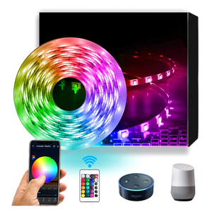 <span class=keywords><strong>SMD5050</strong></span> <span class=keywords><strong>5M</strong></span> 12V 스마트 IP20 비 방수 RGB <span class=keywords><strong>LED</strong></span> 스트립 라이트 앱 와이파이 제어 홈 <span class=keywords><strong>Led</strong></span> 조명 장식