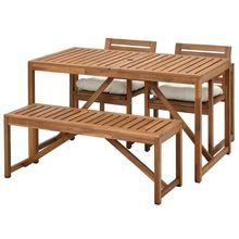 ชุดโต๊ะรับประทานอาหารไม้สักสำหรับพื้นที่กลางแจ้ง - Product Image 5