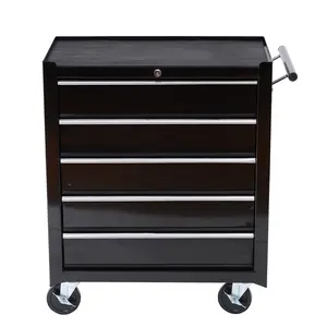 JZD Steel Garage Tool Trolley Cart Metal Tool Drawer Cabinet Storage Tool Box With Drawers