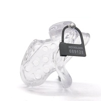 Dispositif de chasteté masculin en plastique à choc électrique, verrouillage du pénis, jeu BDSM, fétiche, jouet sexuel de contrainte corporelle pour homme
