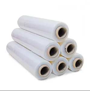 Wholesale in China plastic wrap dispenser food wrap roll lldpe stretch film Soft plastic film for packaging