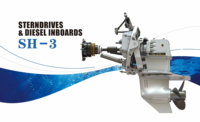 Vente flash : Moteur marin diesel à propulsion arrière de 257 kW (350 CV) pour bateau rapide