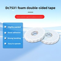 DC7531 Roman Doppelseitiges Acryl-Klebeband Weißer Schaumstoff 1mm Dick Hohe Haftung Stabile Leistung Einfaches Stanzen
