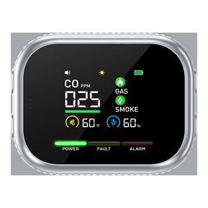 Moniteur de qualité de l'air intérieur, détecteur de gaz CO, de fumée, de température et d'humidité, écran LCD, détecteur de sécurité domestique - Product Image 1