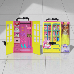 Executive Size Premium Vinyl Princess Doll <b>Wardrobe</b> Accessory Blow-Molded Body Window-<b>Box</b> Packed Cross Border Supply - Product Image 1
