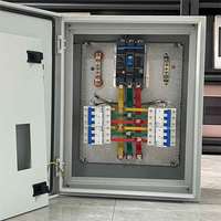 Tableau de distribution électrique basse tension complet, coffret de distribution, disjoncteur, OEM ODM, montage mural, acier, 240V 20A, argent