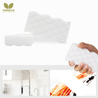 Topeco Blanc Magique Nano Mélamine Éponge Mousse Emballage Personnalisé Mélamine Éponge Gomme Éponge Mélamine Comprimée