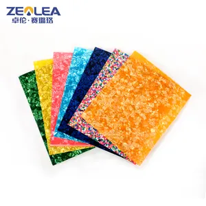 Newest Colored Pattern Cast Acrylic Celluloid Sheet For Decoration