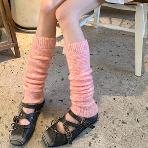Bottines chaussettes pour femmes, automne et hiver, chaudes, anti-boulochage, couture sans os, amincissantes, allongeantes, en laine, basiques pour tous les jours - Product Image 4