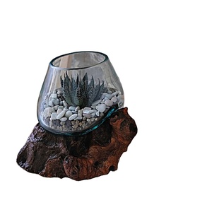 Verre brique Aquarium Table Plante Succulente Terrarium Géométrique Porte Intérieur Jardin Bâtiments Terrarium Boîte Plateau <span class=keywords><strong>En</strong></span> <span class=keywords><strong>Bois</strong></span> - Product Image 1