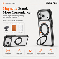 Funda Antideslizante Transparente con Anillo Magnético y Protección Contra Impactos para iPhone 18 17 Pro Max, con Logotipo Grabado Personalizado, Venta al Por Mayor