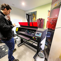 Plotter de corte de vinilo tipo 980, Flock vinilo de transferencia de calor, cortador láser Rft de 45W, máquina cortadora de pegatinas en Guangzhou