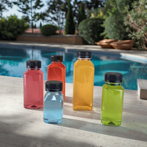 Thân Thiện Với Môi 100Ml 250Ml 300Ml 350Ml 400Ml <span class=keywords><strong>500Ml</strong></span> Vòng Và Vuông Dùng Một Lần Nước Trái Cây Lastic Chai Cho Đồ Uống - Product Image 2