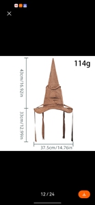 Disfraz de Sombrero Seleccionador de <span class=keywords><strong>Harry</strong></span> <span class=keywords><strong>Potter</strong></span> para Adultos y Niños, Estilo de Personaje para Fiestas de Halloween y Navidad - Product Image 4