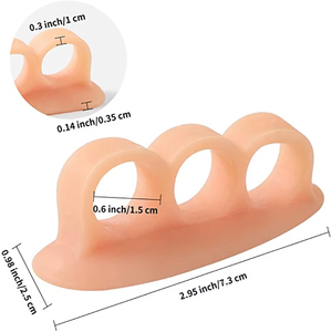 Çekiç Ayak Düzeltici Ateli Çift Delikli Kancalı Kayış Doğru Hizalama Tedavi Seti Yumuşak Silikon Jel - Product Image 6