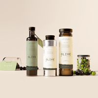 Étiquettes et autocollants personnalisés pour bouteilles d'huile d'olive en PVC, vente directe d'usine, étiquettes adhésives imperméables