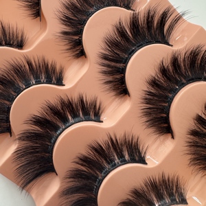 Bán buôn Fluffy khối lượng lông mi giả với quyến rũ wispy xoăn lông mi 5 cặp gói đầy đủ dải lông mi - Product Image 3