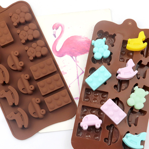 376 15 cavités <span class=keywords><strong>cheval</strong></span> forme silicone chocolat moules cuisine ustensiles de cuisson savon <span class=keywords><strong>moule</strong></span> plateaux gâteau décoration résine bonbons <span class=keywords><strong>moule</strong></span> - Product Image 2
