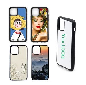 Sublimation Phone Case 2D Sublimation Black TPU Case with Aluminium Insert for iPhone huawei redmi xr xs 12 13 pro max