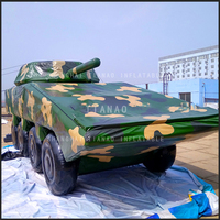 Modèle de véhicule blindé de simulation gonflable Modèle de voiture blindé gonflable Exercice de terrain Fausse cible Réservoir gonflable