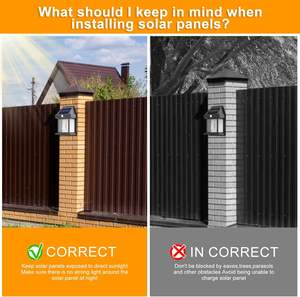 Lámpara Solar de Pared LED para Exteriores con Sensor Inalámbrico IP65, Venta al Por Mayor - Product Image 5