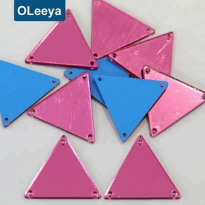 Vente Chaude Populaire : Pierre à coudre en acrylique à dos plat effet miroir avec 2 trous pour la décoration de costumes - Product Image 4
