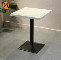 Comptoir de table blanche en pierre de quartz carrée, meuble de maison personnalisé, à manger, livraison gratuite