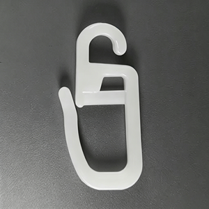 Anneaux de rideaux modernes en plastique <span class=keywords><strong>blanc</strong></span> avec crochets, clips de suspension silencieux et durables pour draperies de fenêtre, accessoires universels pour la maison - Product Image 1